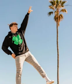 Tipsy Elves Men's Four-leaf Clover Hoodie Hot