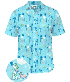 Tipsy Elves Men's Full Moon Hawaiian Shirt Discount