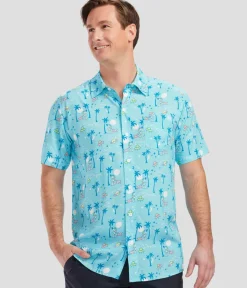 Tipsy Elves Men's Full Moon Hawaiian Shirt Discount