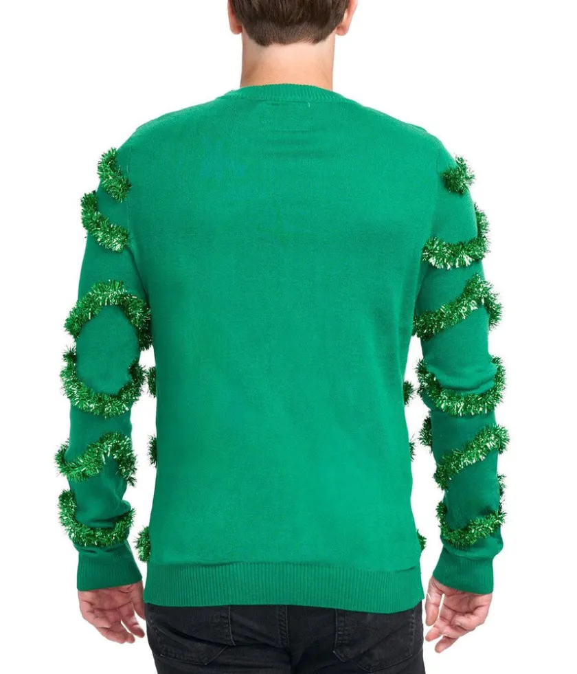 Tipsy Elves Men's Gaudy Garland Ugly Christmas Sweater Sale