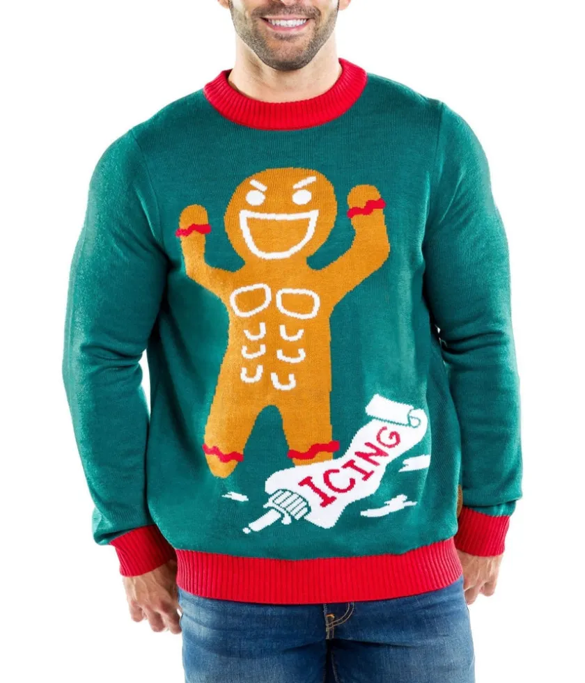 Tipsy Elves Men's Ginger Roid Rage Ugly Christmas Sweater