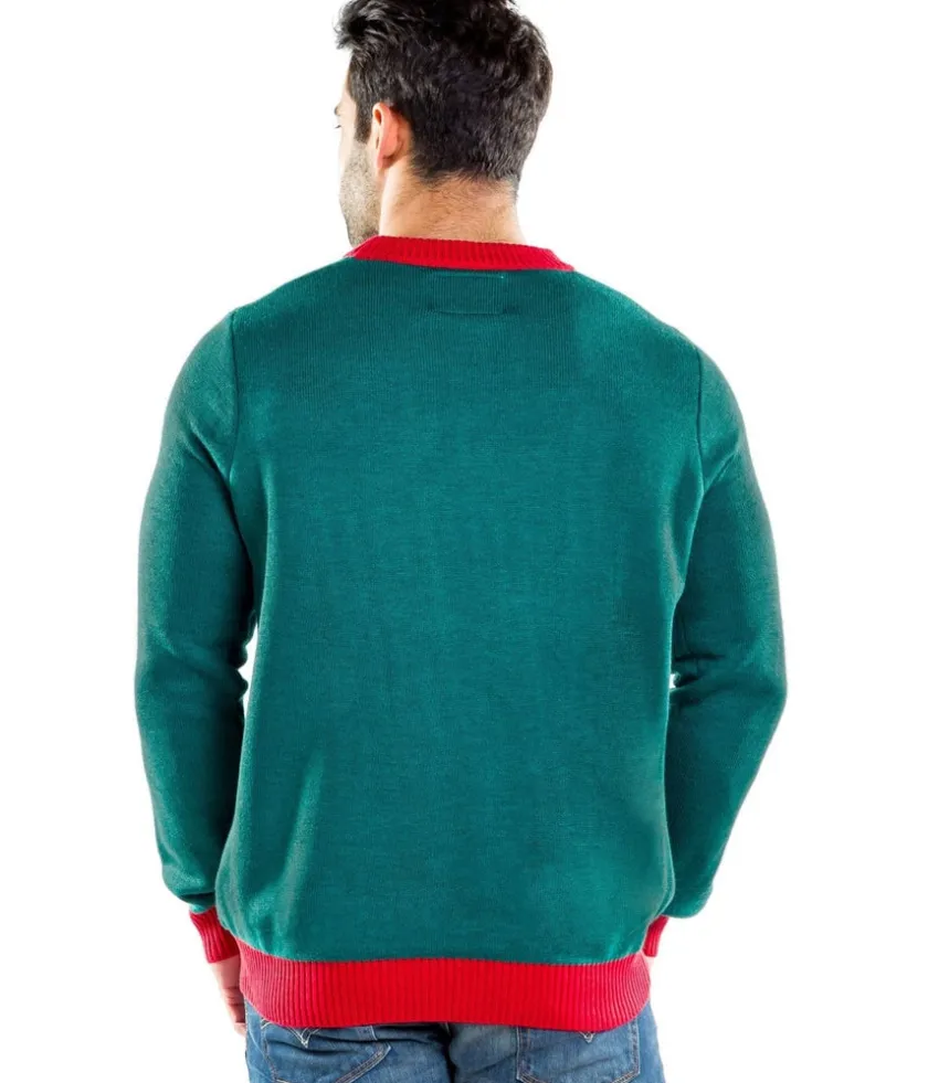 Tipsy Elves Men's Ginger Roid Rage Ugly Christmas Sweater