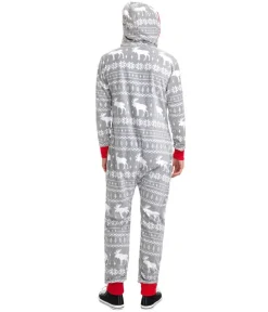 Tipsy Elves Men's Grey Moose Jumpsuit Online