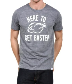 Tipsy Elves Men's Here to Get Basted Tee Sale