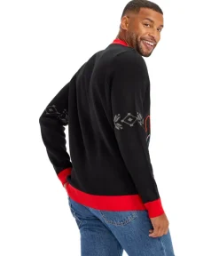 Tipsy Elves Men's Ho Ho Hello Neon LED Light Up Ugly Christmas Sweater Discount