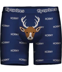 Tipsy Elves Men's Horny Boxer Briefs
