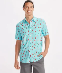 Tipsy Elves Men's Hot Sauce Summer Hawaiian Shirt