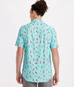 Tipsy Elves Men's Hot Sauce Summer Hawaiian Shirt