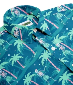 Tipsy Elves Men's Hula Hips Hawaiian Shirt Hot