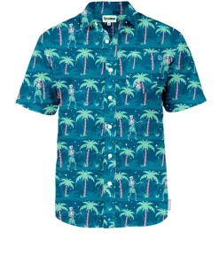 Tipsy Elves Men's Hula Hips Hawaiian Shirt Hot