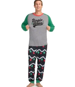 Tipsy Elves Men's Jingle Balls Pajama Set Outlet