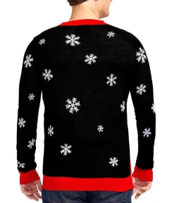 Tipsy Elves Men's Leaky Roof Light Up Ugly Christmas Sweater Best