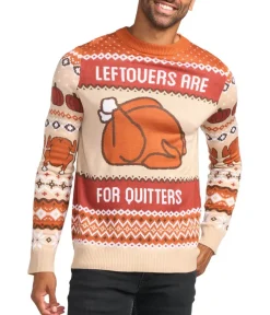 Tipsy Elves Men's Leftovers Are For Quitters Sweater Sale