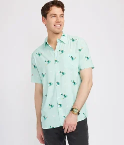 Tipsy Elves Men's Leprechaun Liftoff Button Down Shirt Online