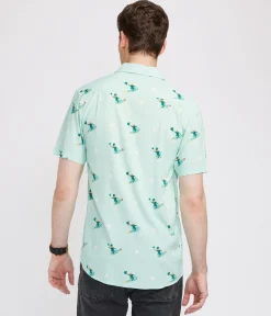 Tipsy Elves Men's Leprechaun Liftoff Button Down Shirt Online