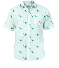Tipsy Elves Men's Leprechaun Liftoff Button Down Shirt Online