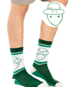 Tipsy Elves Men's Leprechaun Sketch Socks (Fits Sizes 8-11M) Discount
