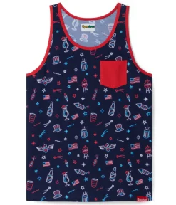 Tipsy Elves Men's Lights and Liberty Tank Top Sale