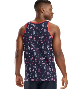 Tipsy Elves Men's Lights and Liberty Tank Top Sale