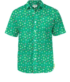 Tipsy Elves Men's Lucky Charmer Button Down Shirt Online