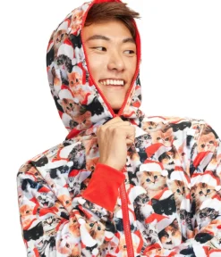 Tipsy Elves Men's Meowy Catmus Jumpsuit New