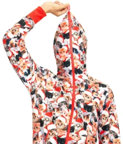 Tipsy Elves Men's Meowy Catmus Jumpsuit New