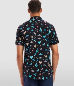 Tipsy Elves Men's Midnight Fiesta Hawaiian Shirt Discount