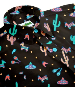 Tipsy Elves Men's Midnight Fiesta Hawaiian Shirt Discount