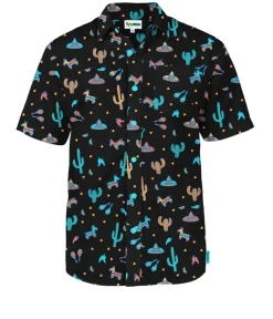 Tipsy Elves Men's Midnight Fiesta Hawaiian Shirt Discount