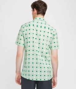 Tipsy Elves Men's Mint Clover Button Down Shirt New