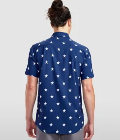 Tipsy Elves Men's Old Glory Button Down Shirt Best