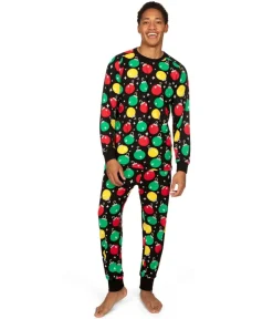 Tipsy Elves Men's Ornaments Pajama Set New