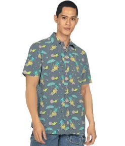 Tipsy Elves Men's Peace Out Pineapple Hawaiian Shirt Outlet