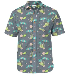 Tipsy Elves Men's Peace Out Pineapple Hawaiian Shirt Outlet