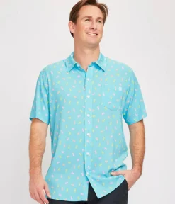 Tipsy Elves Men's PEEPS® It's Hoppin' Button Down Shirt Hot