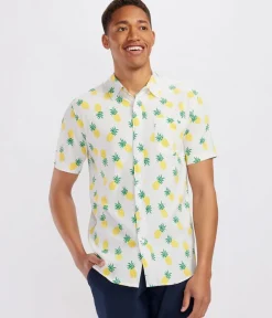 Tipsy Elves Men's Pineapple Parade Hawaiian Shirt Outlet