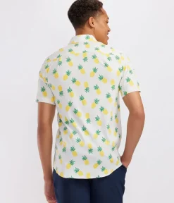 Tipsy Elves Men's Pineapple Parade Hawaiian Shirt Outlet