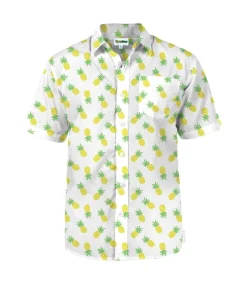 Tipsy Elves Men's Pineapple Parade Hawaiian Shirt Outlet