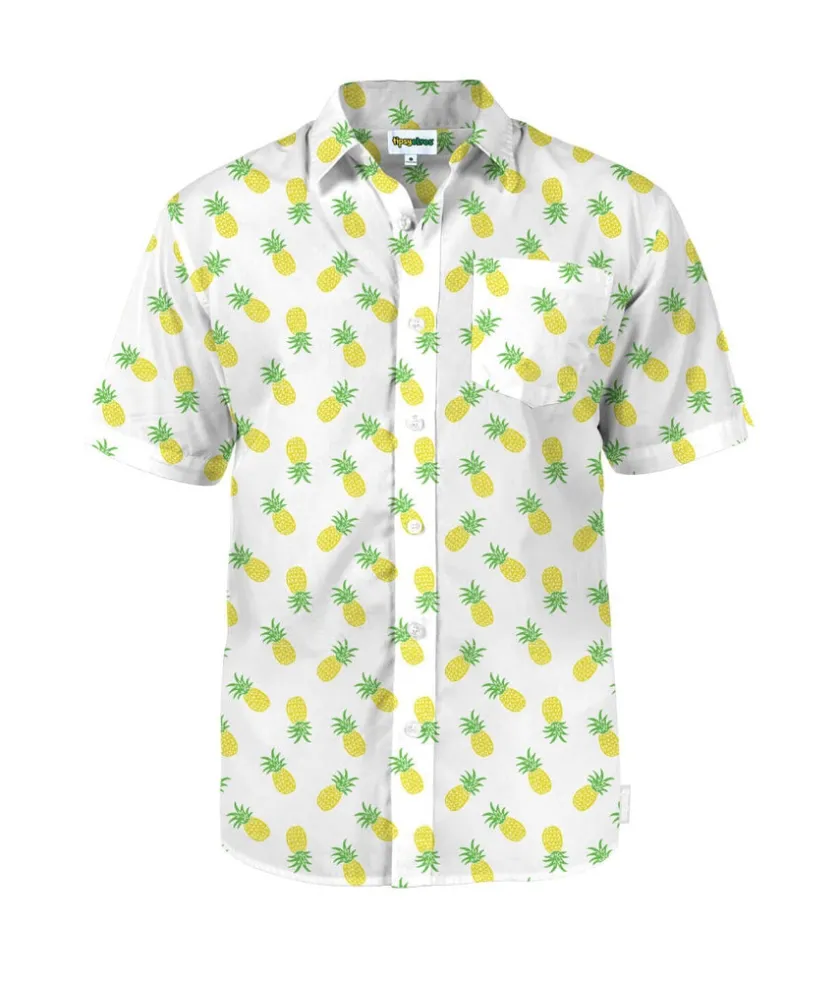 Tipsy Elves Men's Pineapple Parade Hawaiian Shirt Outlet
