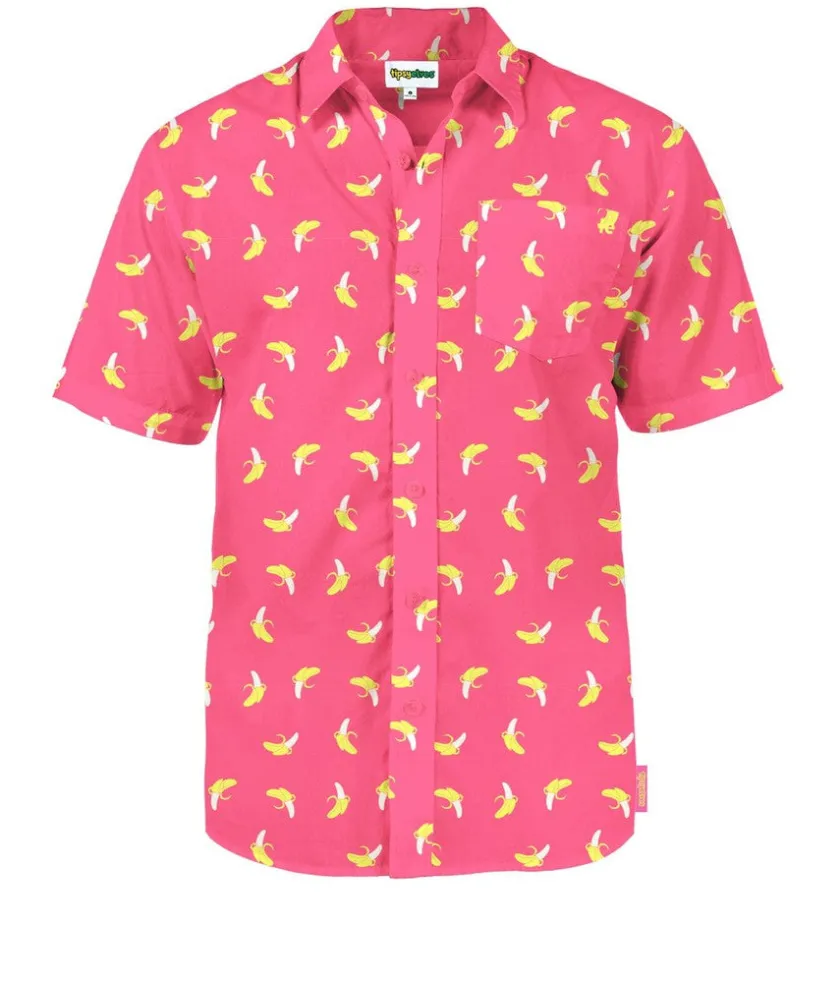 Tipsy Elves Men's Pink Banana Hawaiian Shirt Online
