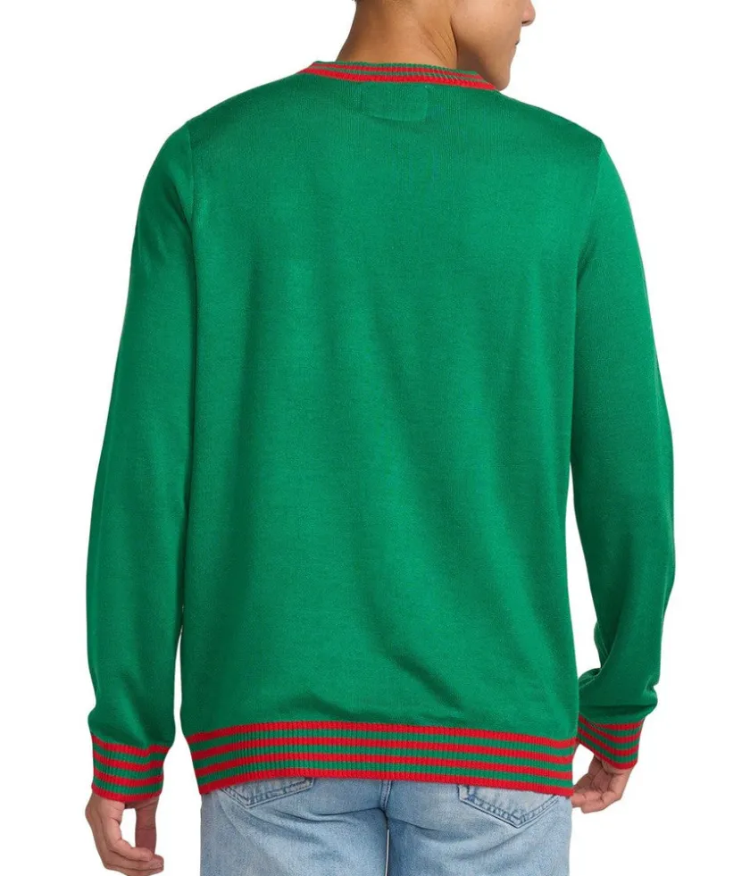 Tipsy Elves Men's Pizza Tree Ugly Christmas Sweater Sale