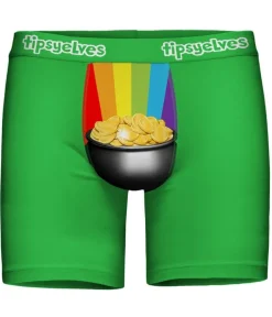 Tipsy Elves Men's Pot of Gold Boxer Briefs New