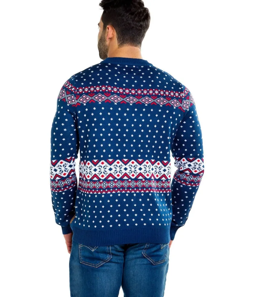 Tipsy Elves Men's Reindeer Climax Ugly Christmas Sweater Hot