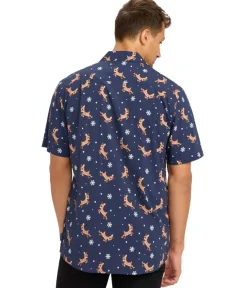 Tipsy Elves Men's Rudolph Button Down Shirt Outlet