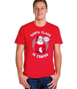 Tipsy Elves Men's Santa Claus is Coming Tee Hot