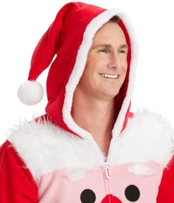 Tipsy Elves Men's Santa's Close Up Jumpsuit Sale