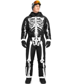 Tipsy Elves Men's Skeleton Snow Suit Clearance