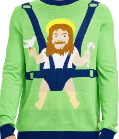 Tipsy Elves Men's Sweet Baby Jesus Ugly Christmas Sweater Outlet