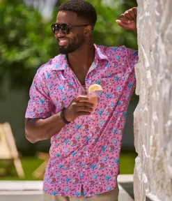 Tipsy Elves Men's Taco Gato Hawaiian Shirt Outlet