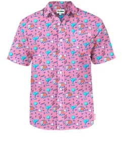 Tipsy Elves Men's Taco Gato Hawaiian Shirt Outlet